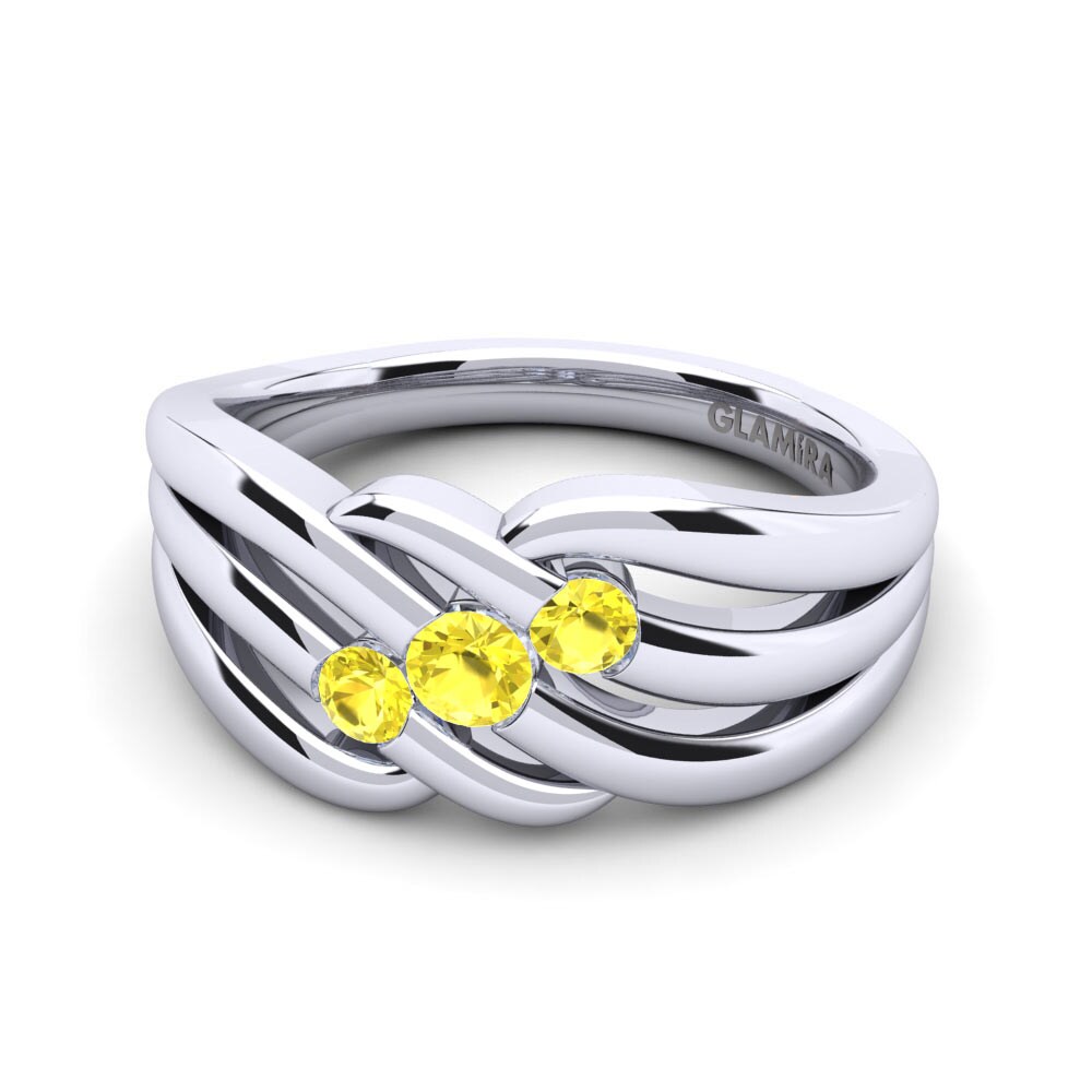 Zafiro amarillo Anillo Kelsey
