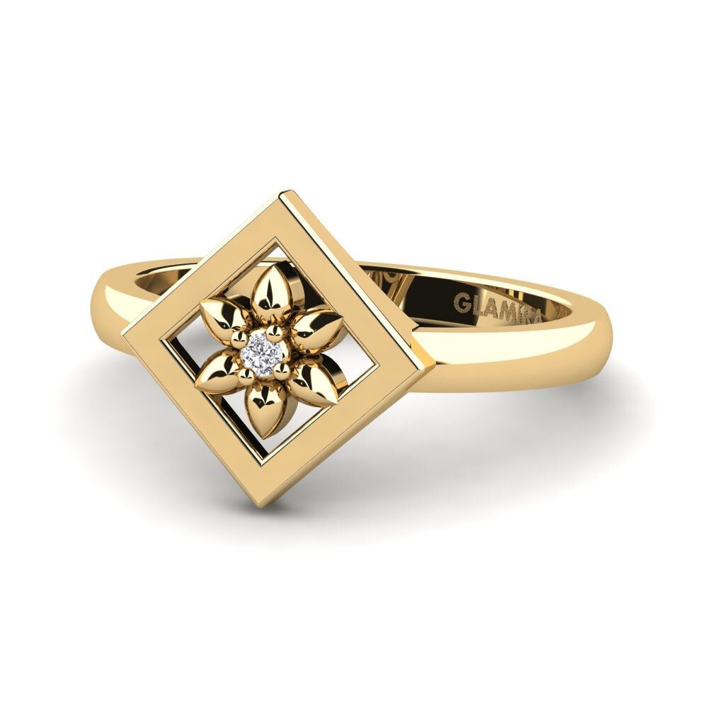 Labor-gezüchteter Diamant Pinker Ring Kemret