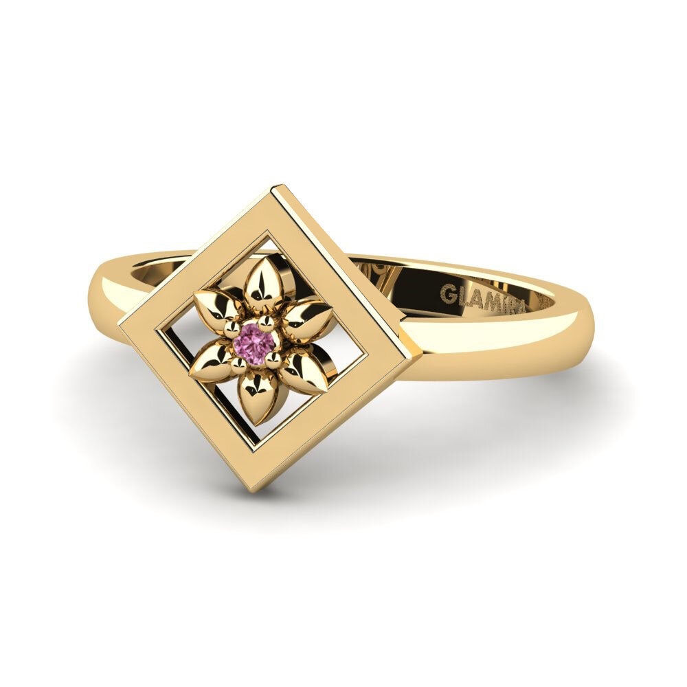 Granate Rhodolite Anillo meñique Kemret