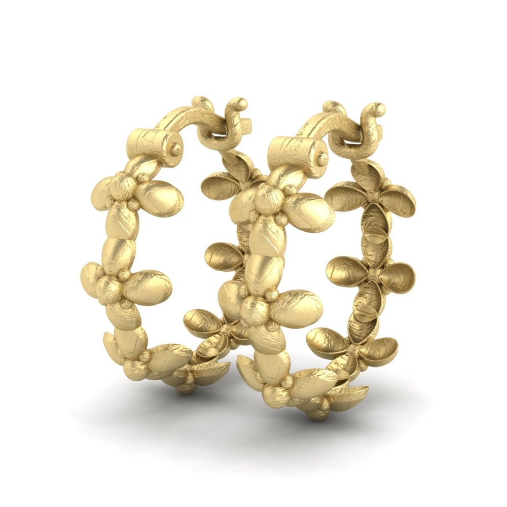 9k Oro Amarillo Pendientes Kephart