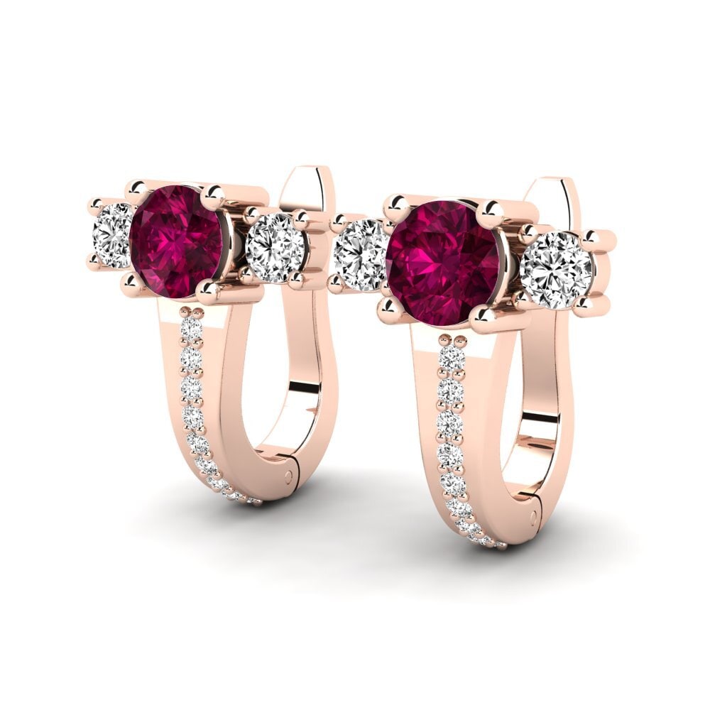 Granate Rhodolite Pendiente de mujer Kerlisha