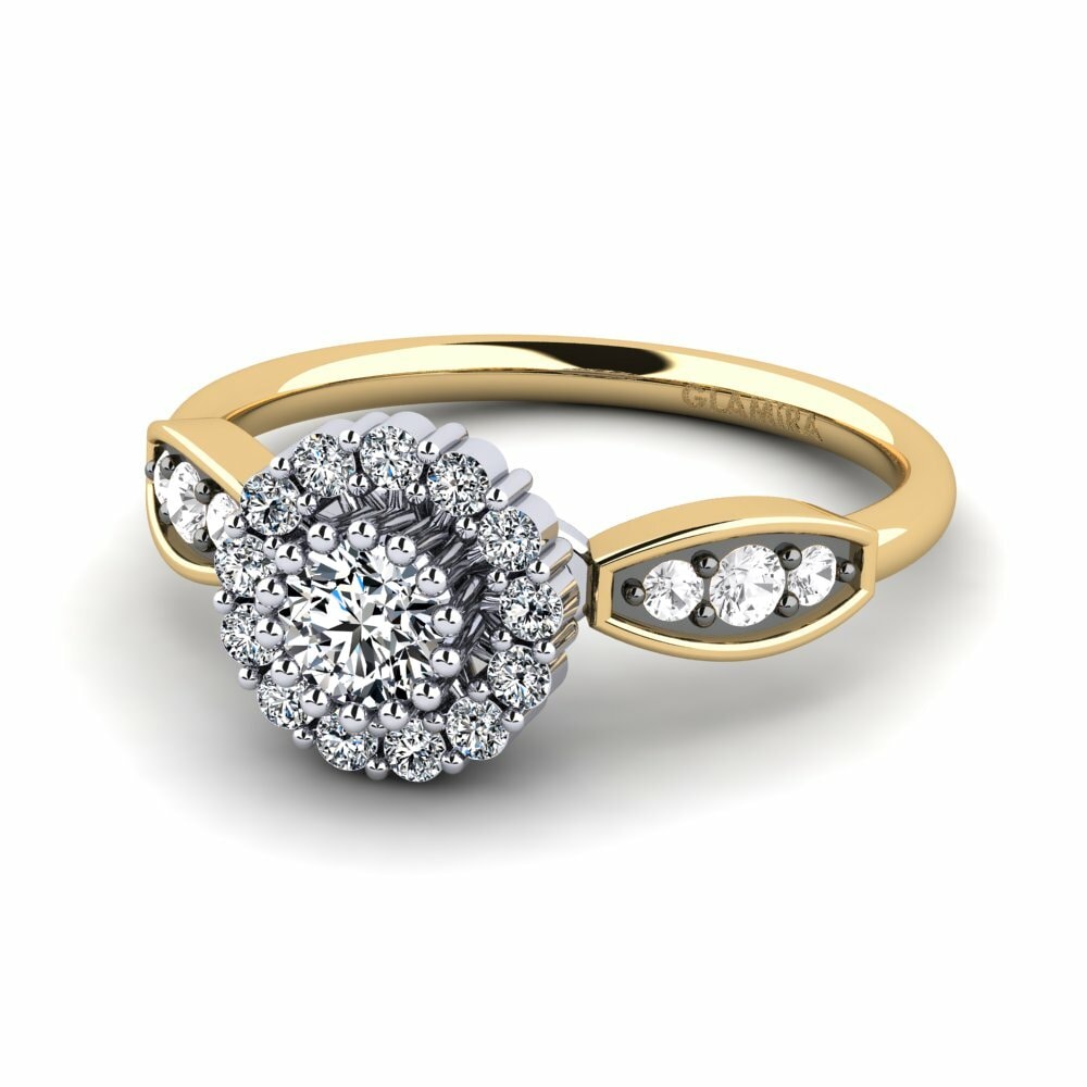 14k Yellow & White Gold Engagement Ring Keturah