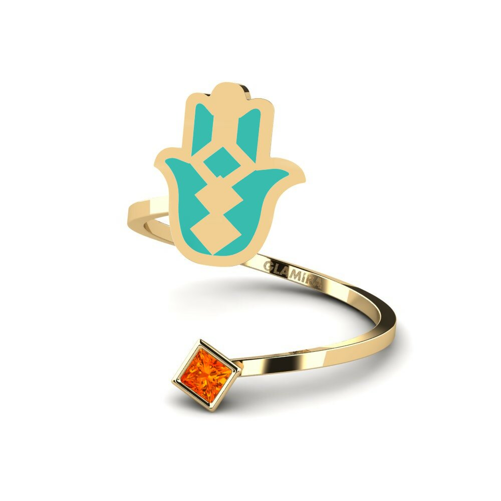 Saphir orange Bague Khusela
