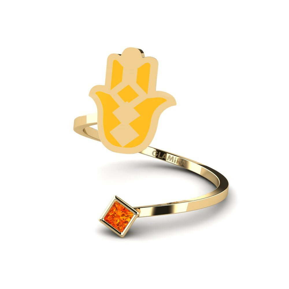 Saphir orange Bague Khusela