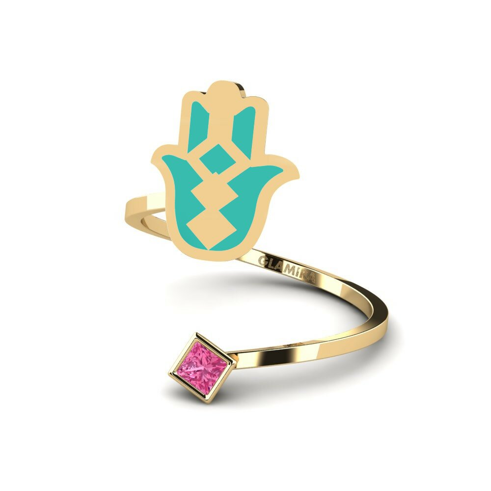Tourmaline Rose Bague Khusela