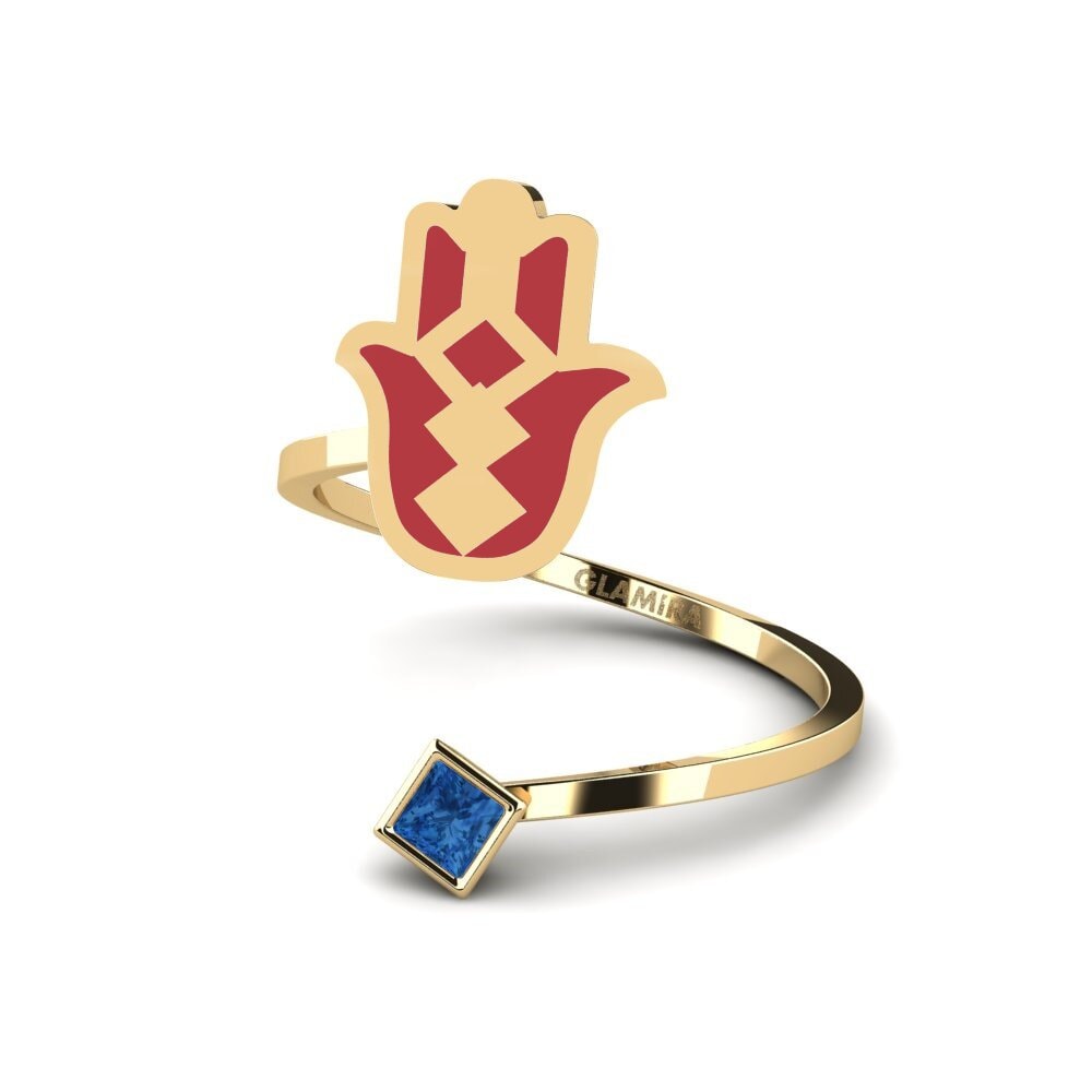 Dark Blue Zirconia Ring Khusela