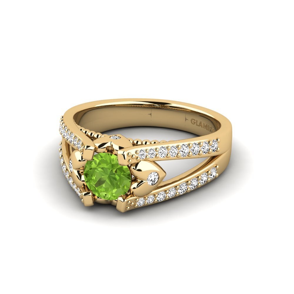 Peridoto Anillo de compromiso Kies