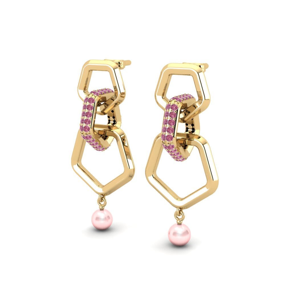 Granate Rhodolite Pendiente de mujer Kifer