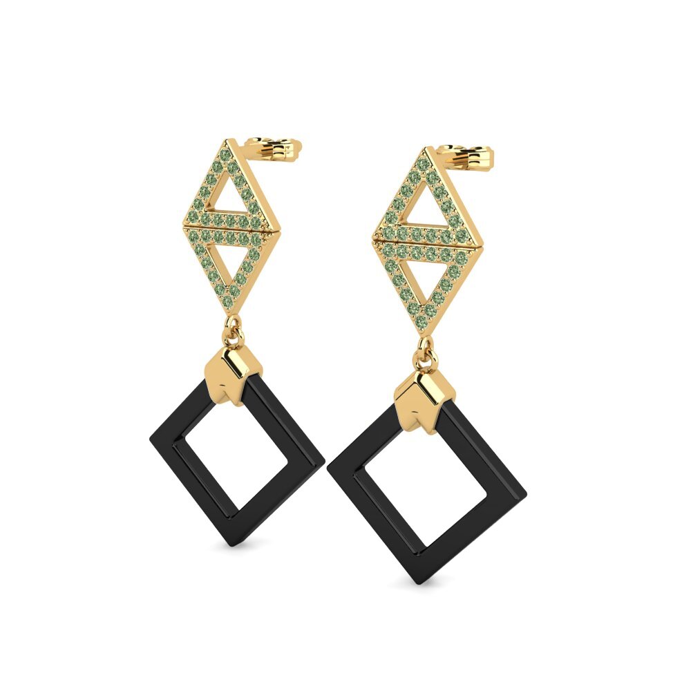 Diamante Verde Pendiente de mujer Kimmel