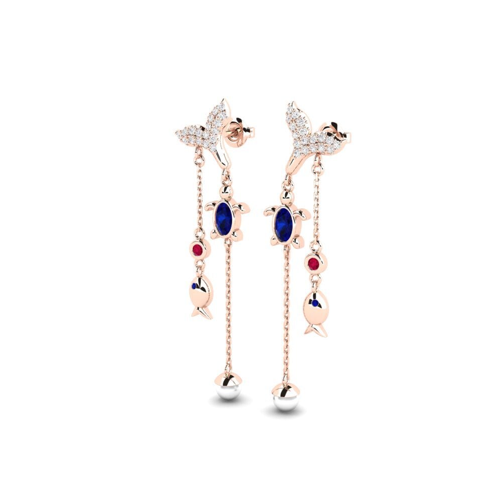 9ct Rose Gold Women's Earring Kingitus