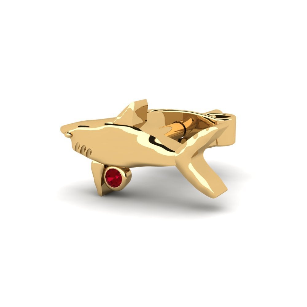 Red Zirconia Men's Earring Kingler