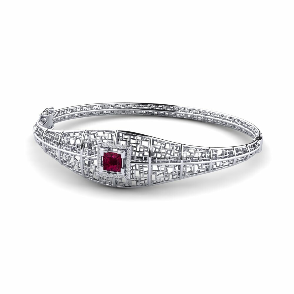 Rhodolite Garnet Women's Bangle Kinslee