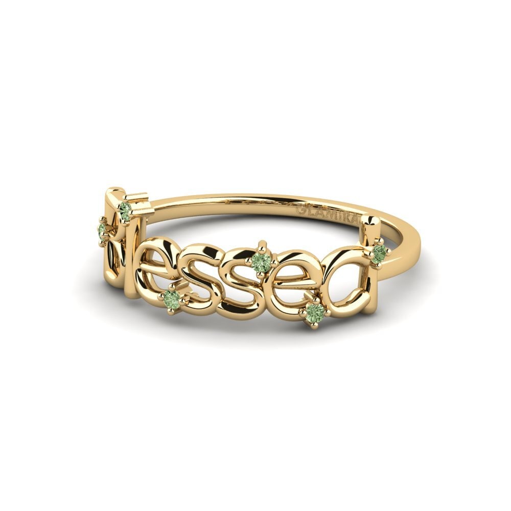 Diamante Verde Anel Kirakira