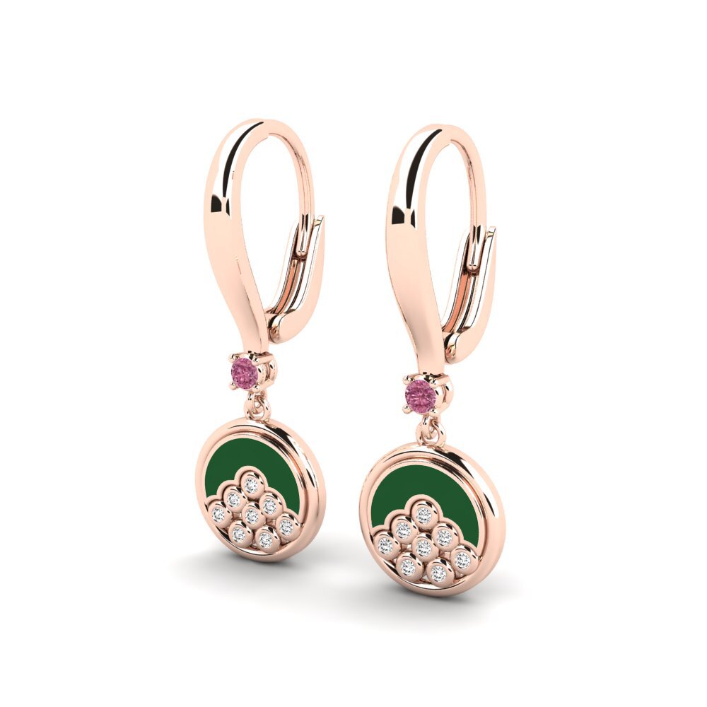Rhodolite Garnet Women's Earring Kislev