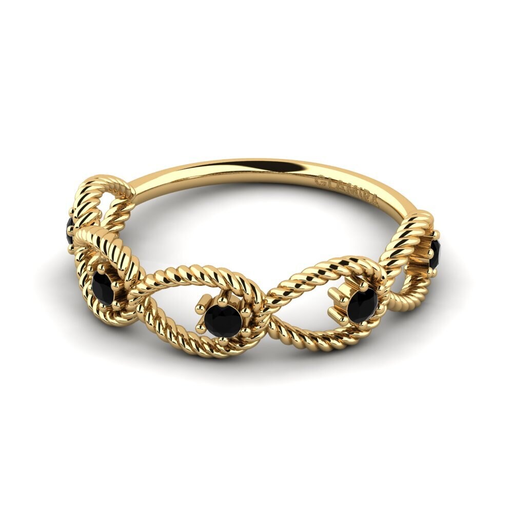 Diamante Negro Anel Kith