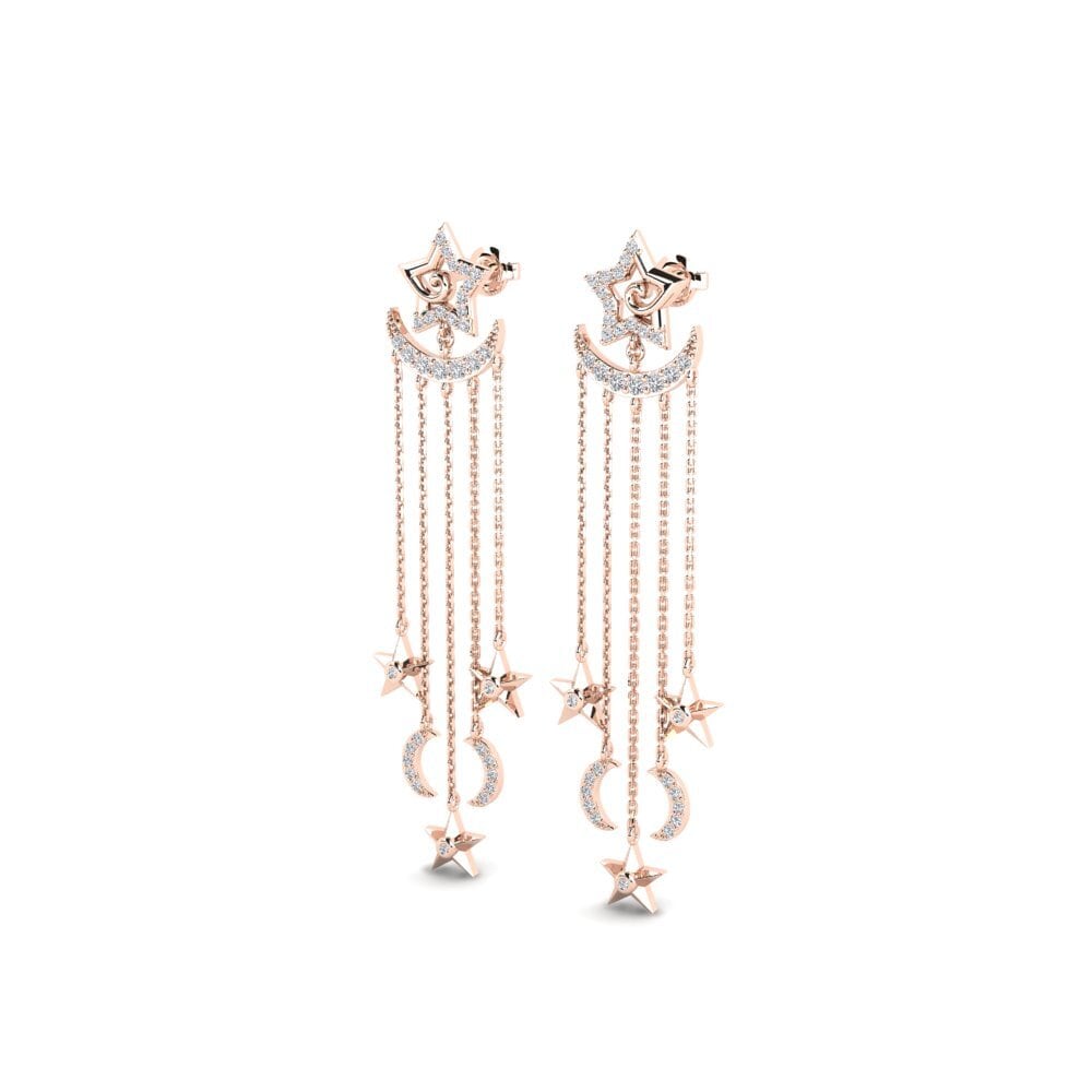 9ct Rose Gold Women's Earring Kitollisus