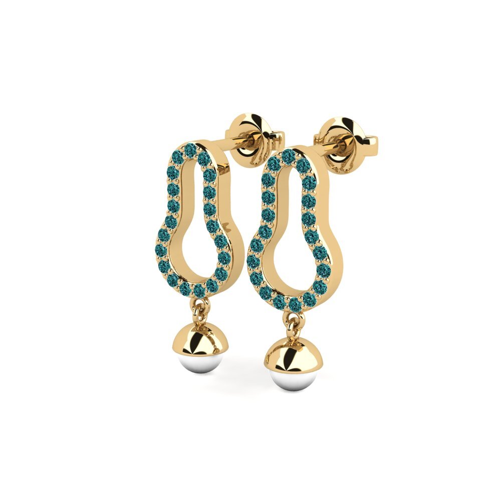 Blue Diamond Women's Earring Kiver