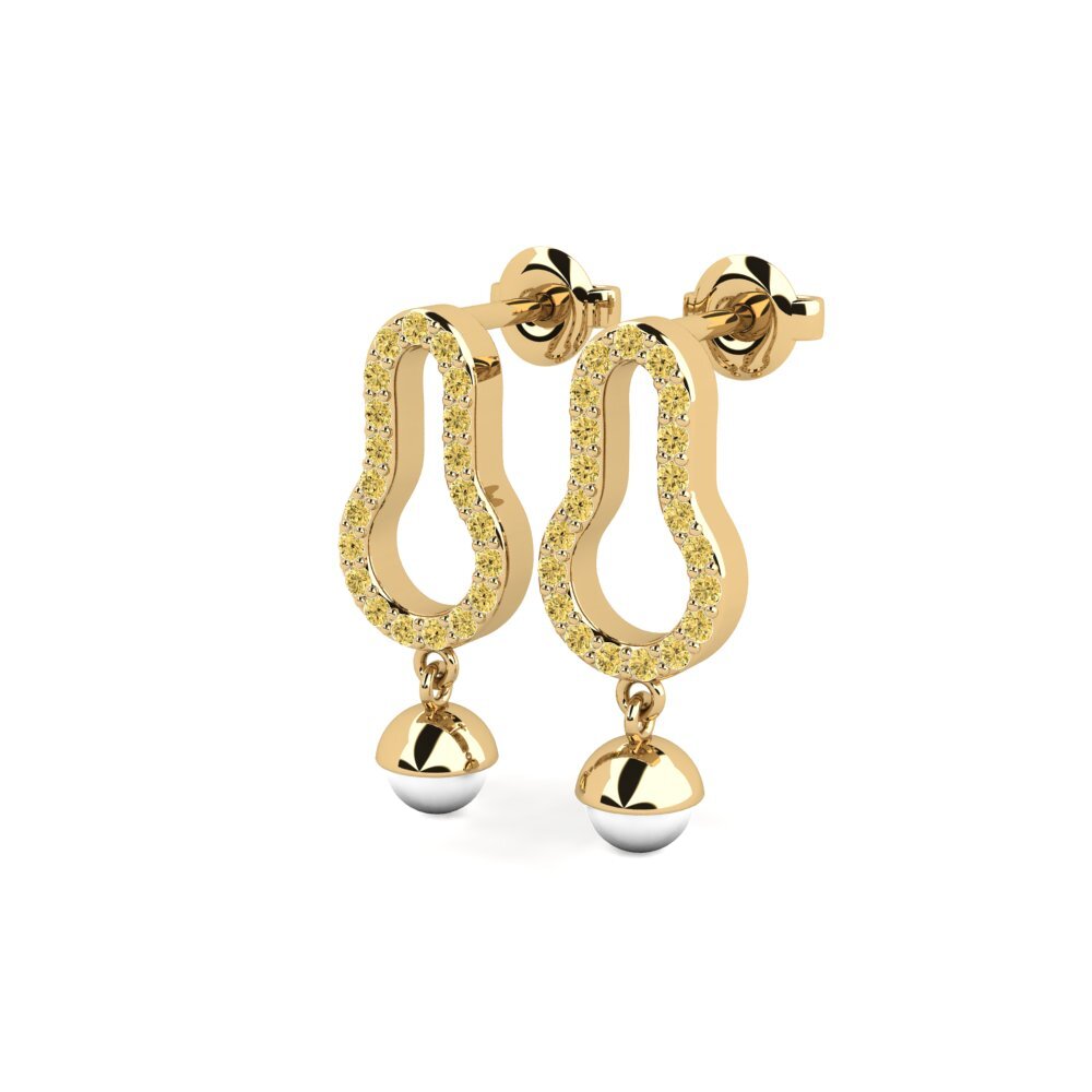 Yellow Diamond Women's Earring Kiver