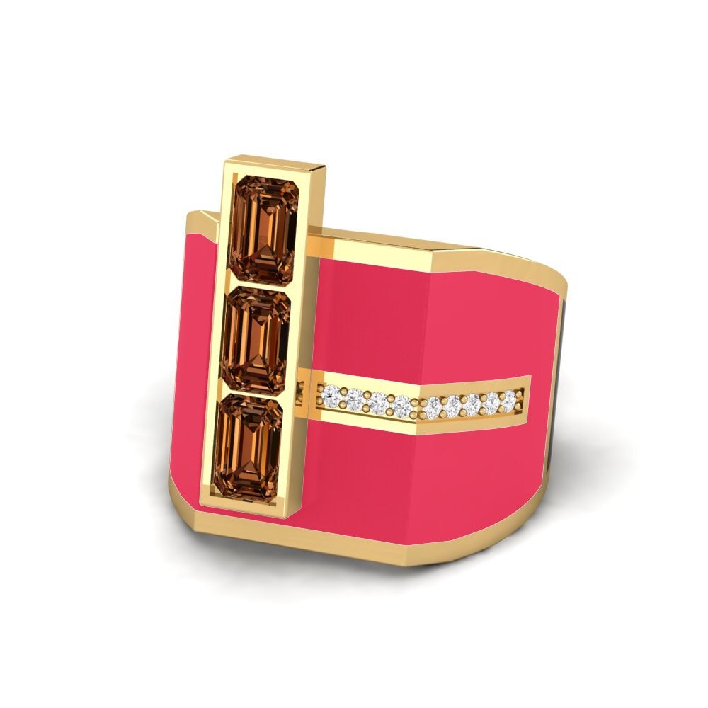 Brauner Diamant Ring Kjerlighet