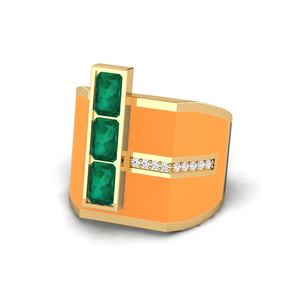 Smaragd Ring Kjerlighet