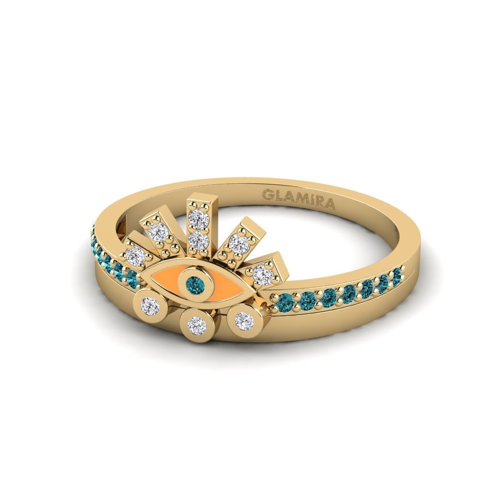 Blauer Diamant Ring Klaros