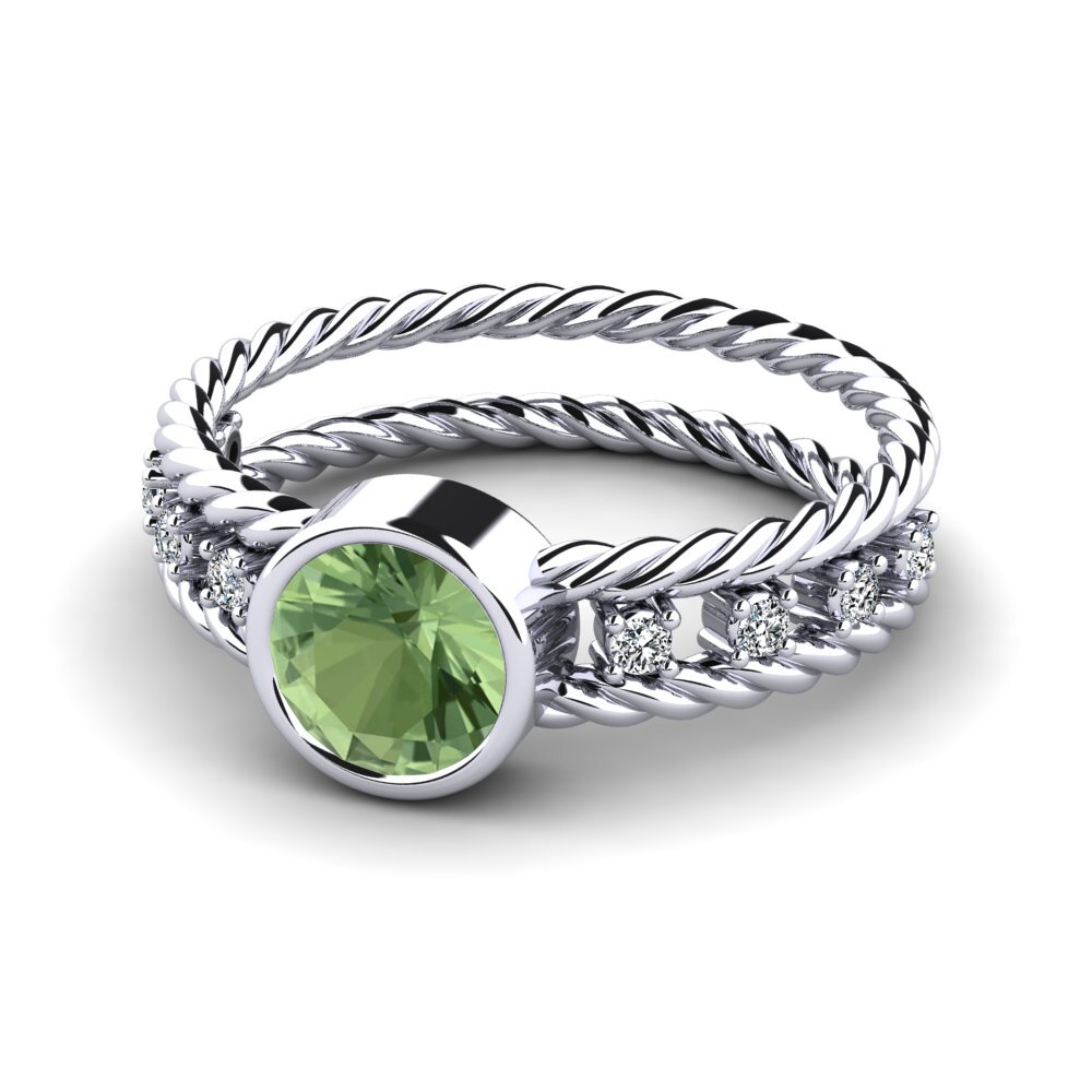 Grüner Saphir Ring Kleven