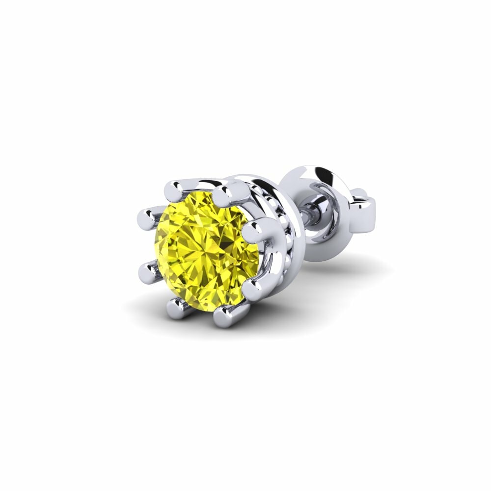 Diamante Amarillo Men's Earring Kmetov 0.5 ct