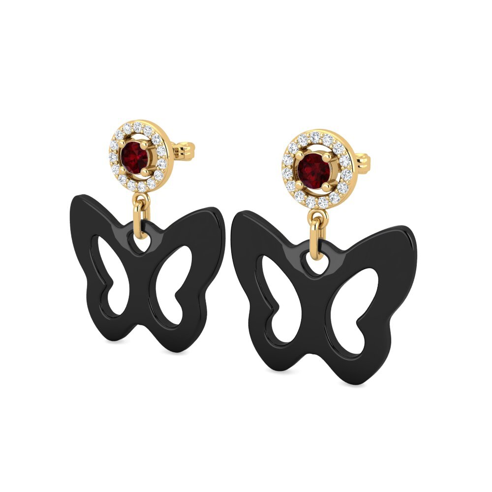 Garnet Women's Earring Knapper