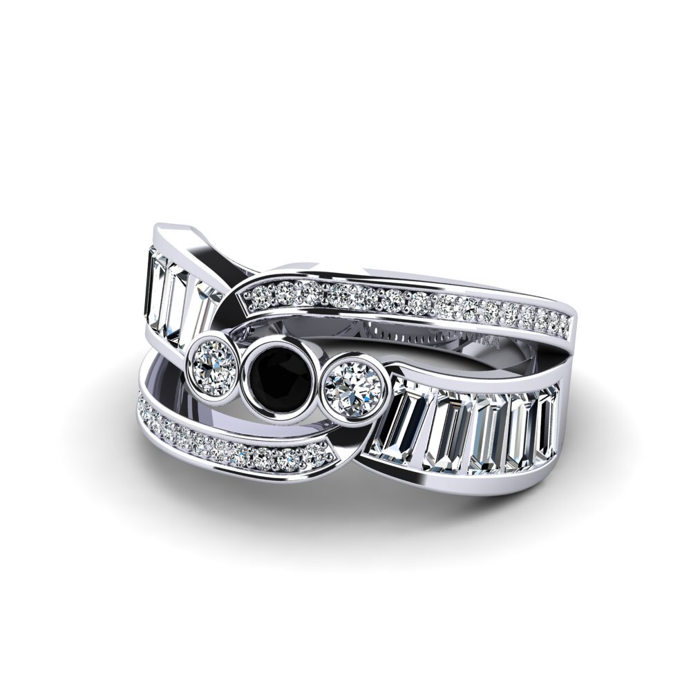 Black Diamond Engagement Ring Knead