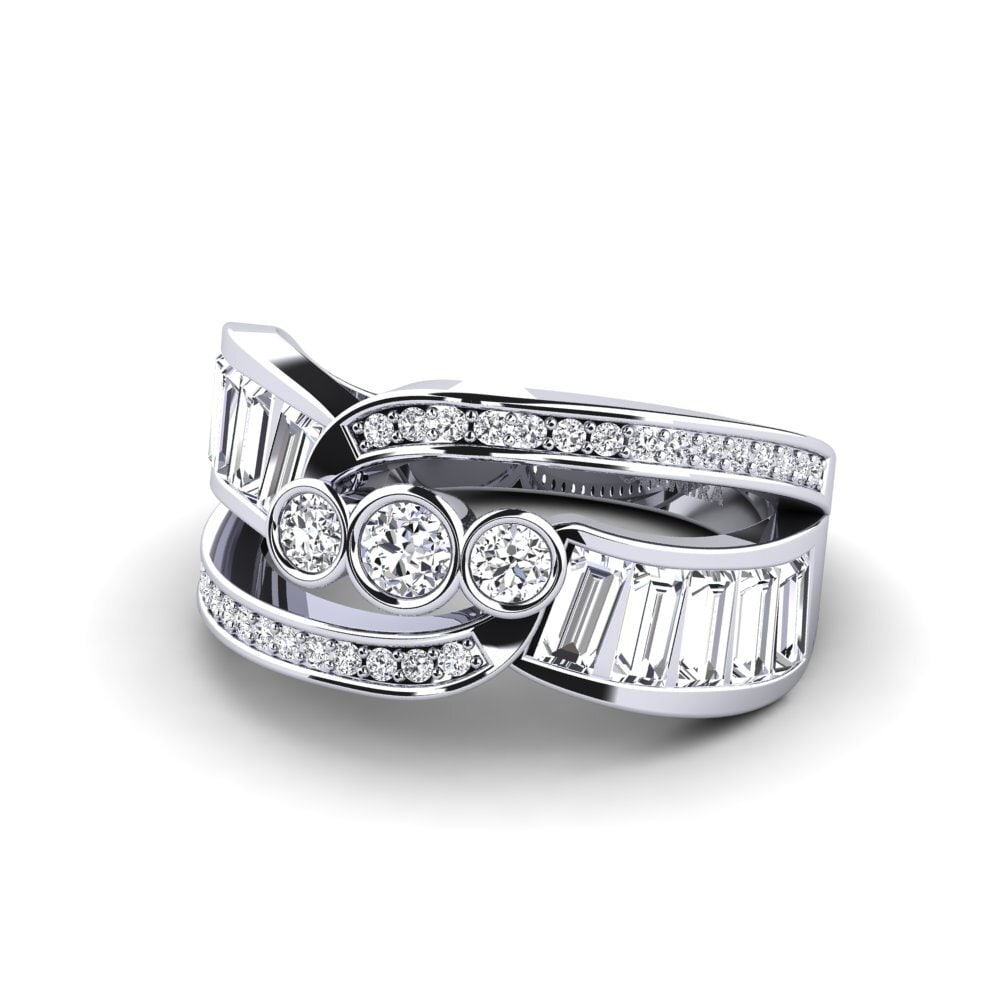 Diamante cultivado en laboratorio Anillo de compromiso Knead