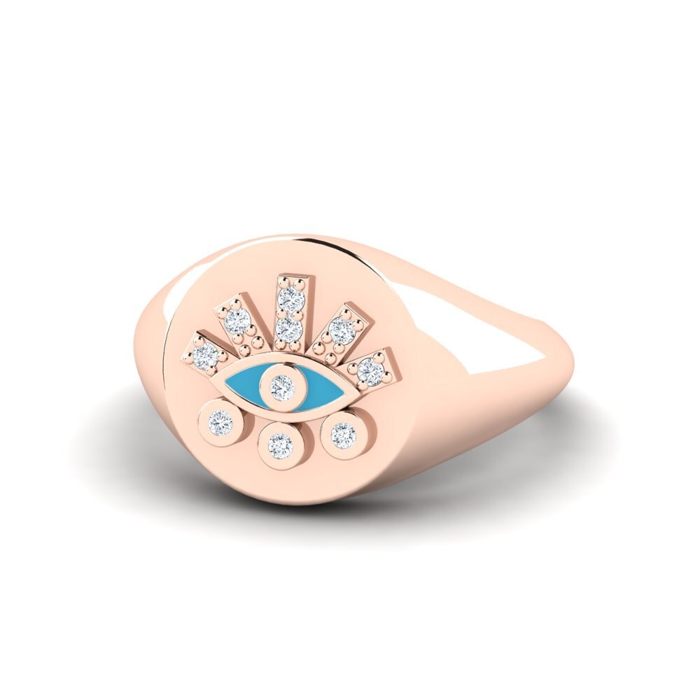 18ct Rose Gold Ring Knidos