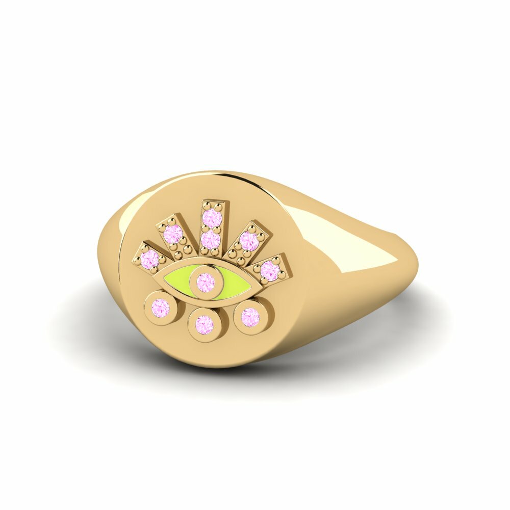Saphir Rose Bague Knidos