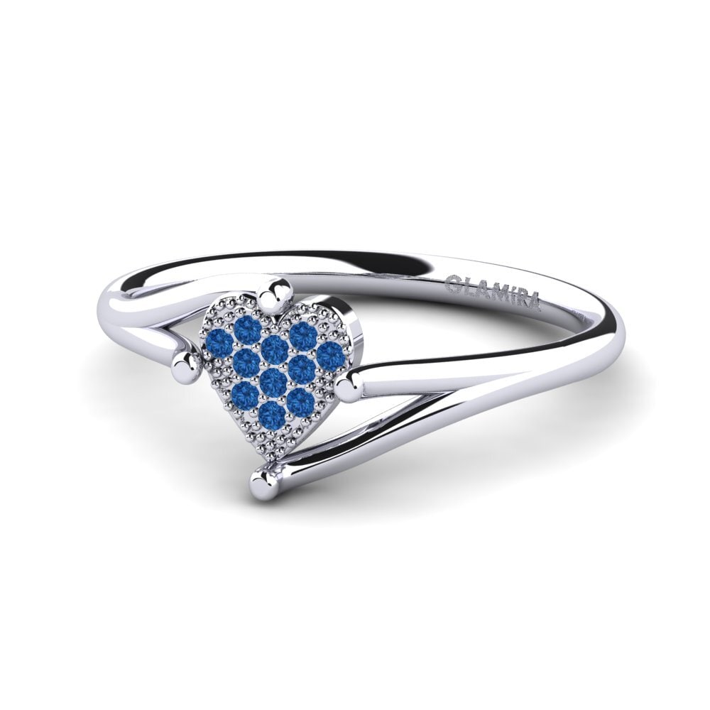 Zircônia azul escuro Anel Kocsis