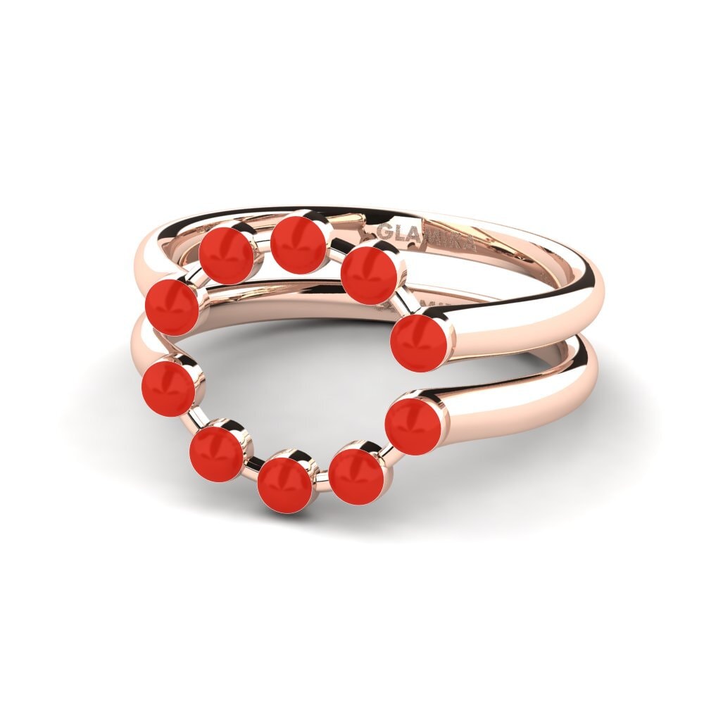 14ct Rose Gold Ring Koffer D
