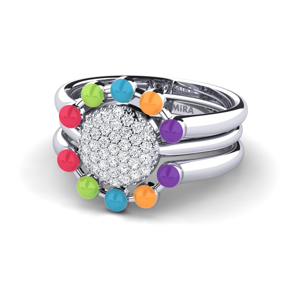 Circonita Anillo apilable Koffer F