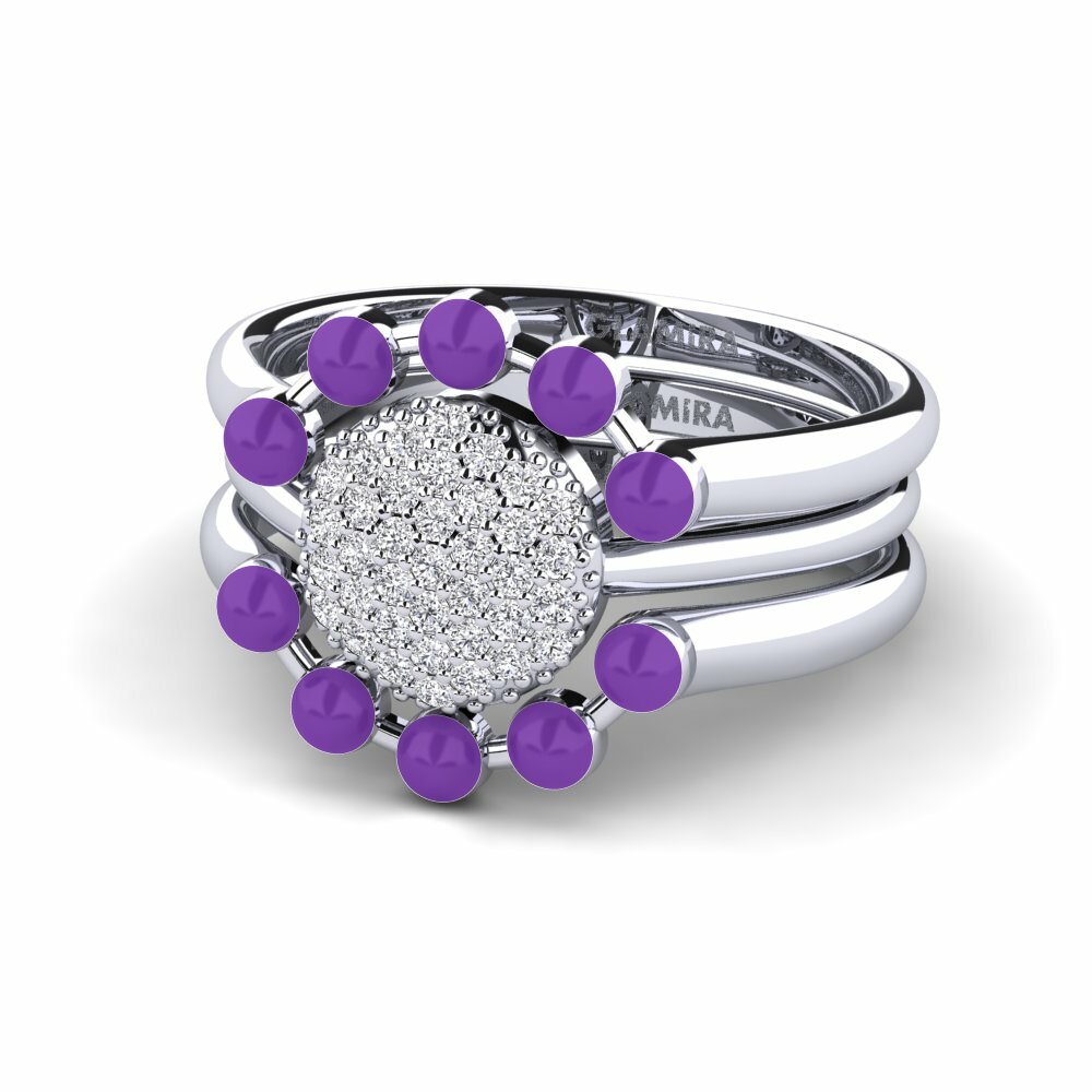 Bagues Diamant De Synthèse Stackable
