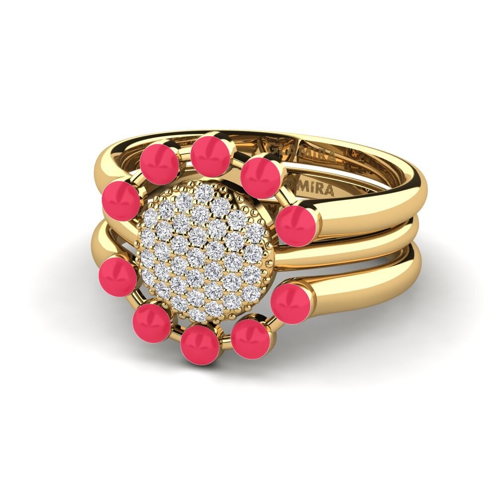 18ct Yellow Gold Stackable Ring Koffer F