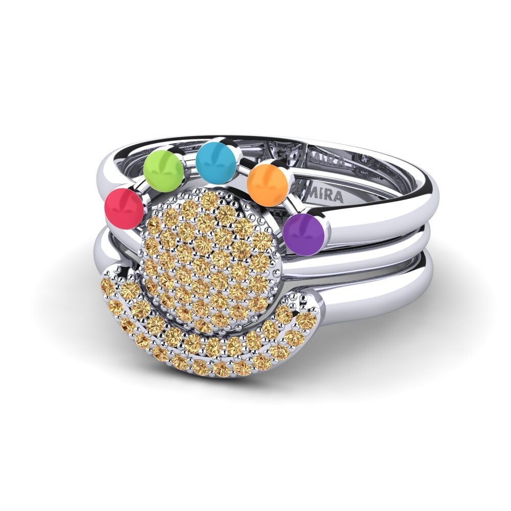Brown Diamond Stackable Ring Koffer G