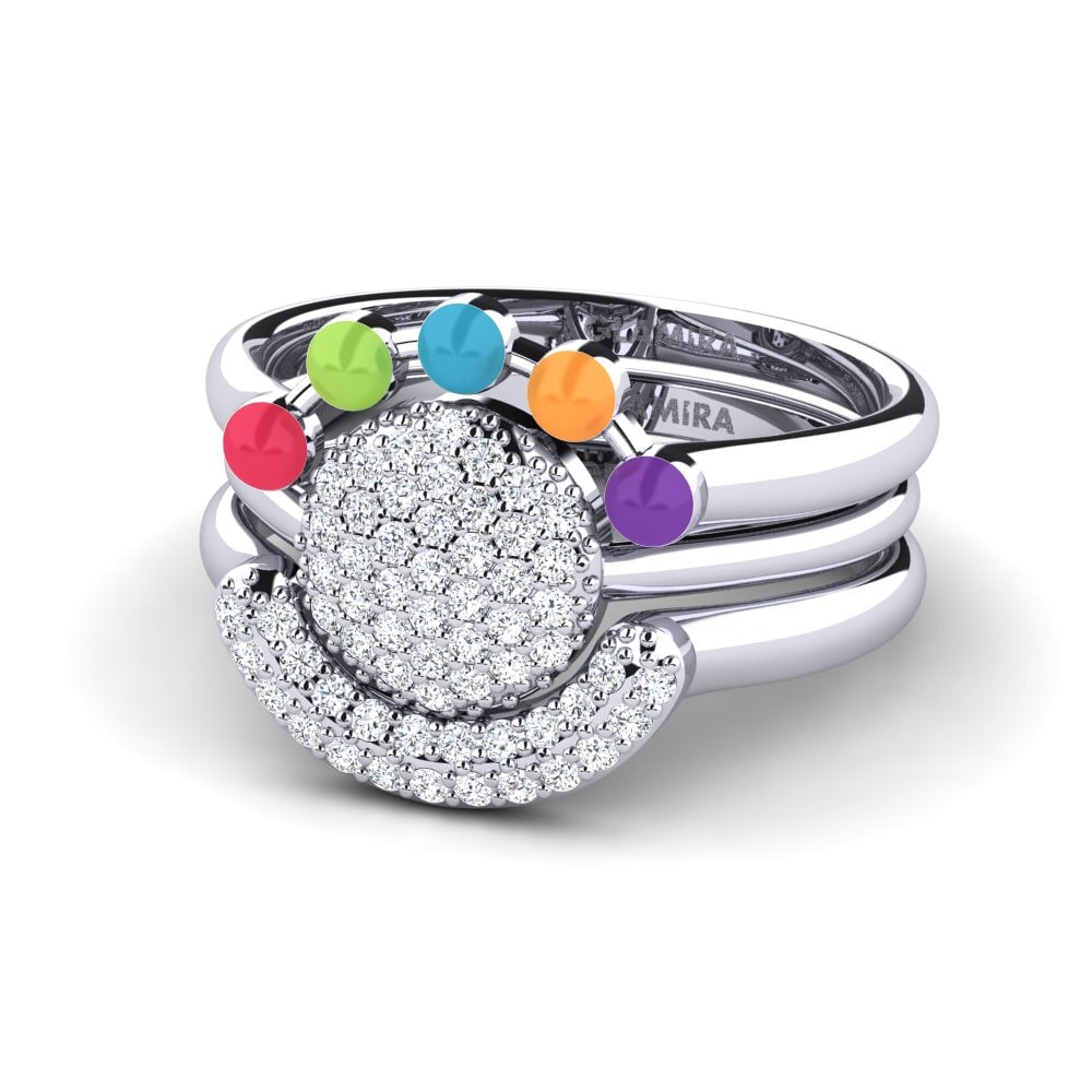 Circonita Anillo apilable Koffer G