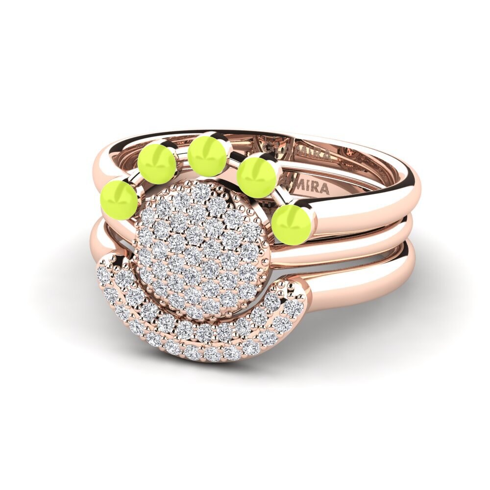 Rotgold 585 Stapelbarer Ring Koffer G