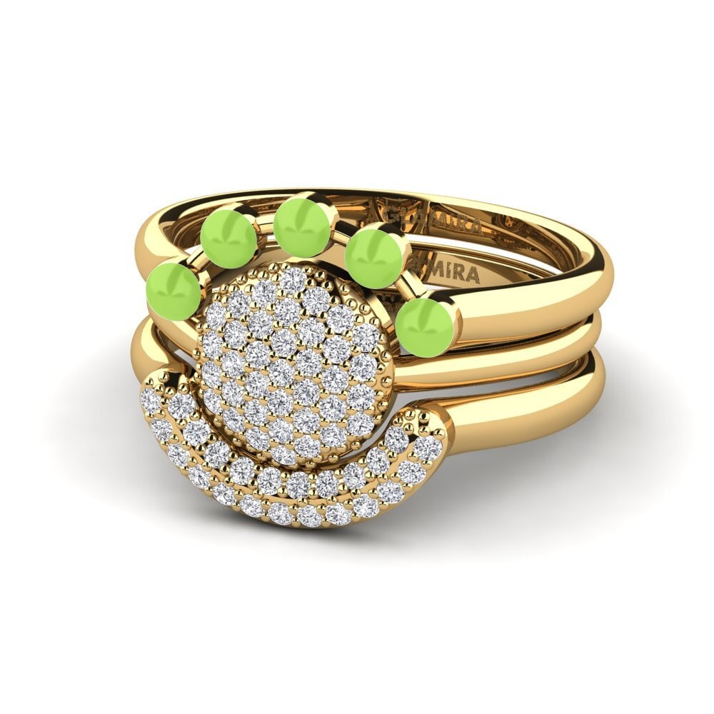 Gelbgold 585 Stapelbarer Ring Koffer G