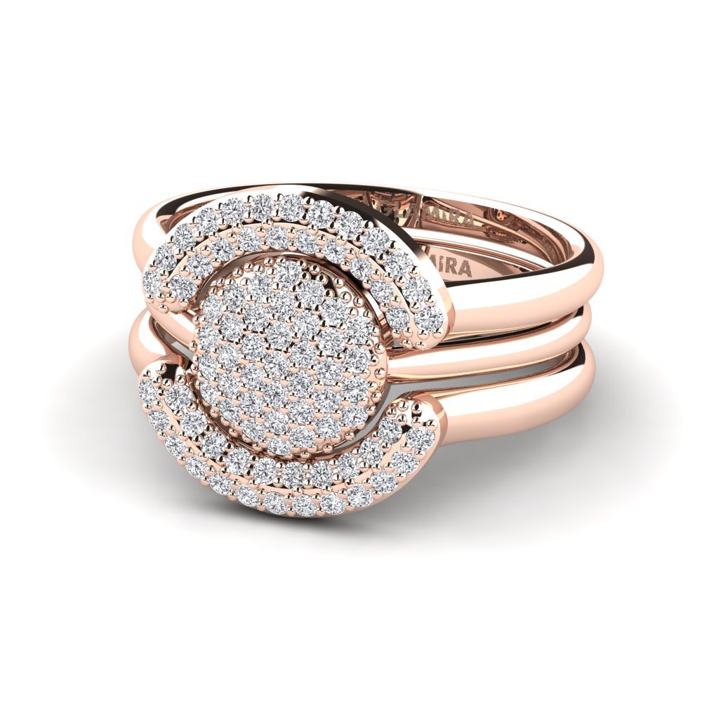 14k Rose Gold Ring Koffer H