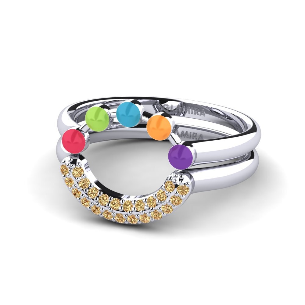 Brown Diamond Stackable Ring Koffer J