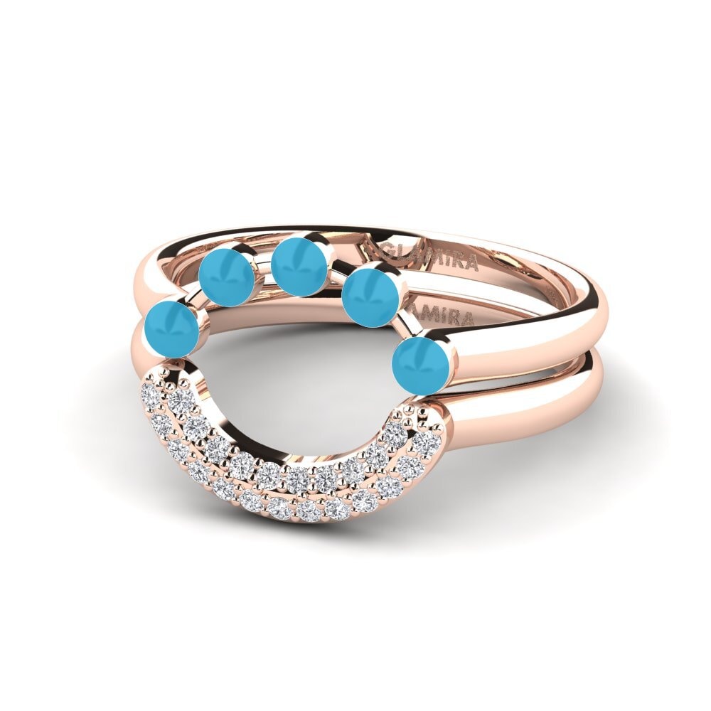 14ct Rose Gold Stackable Ring Koffer J