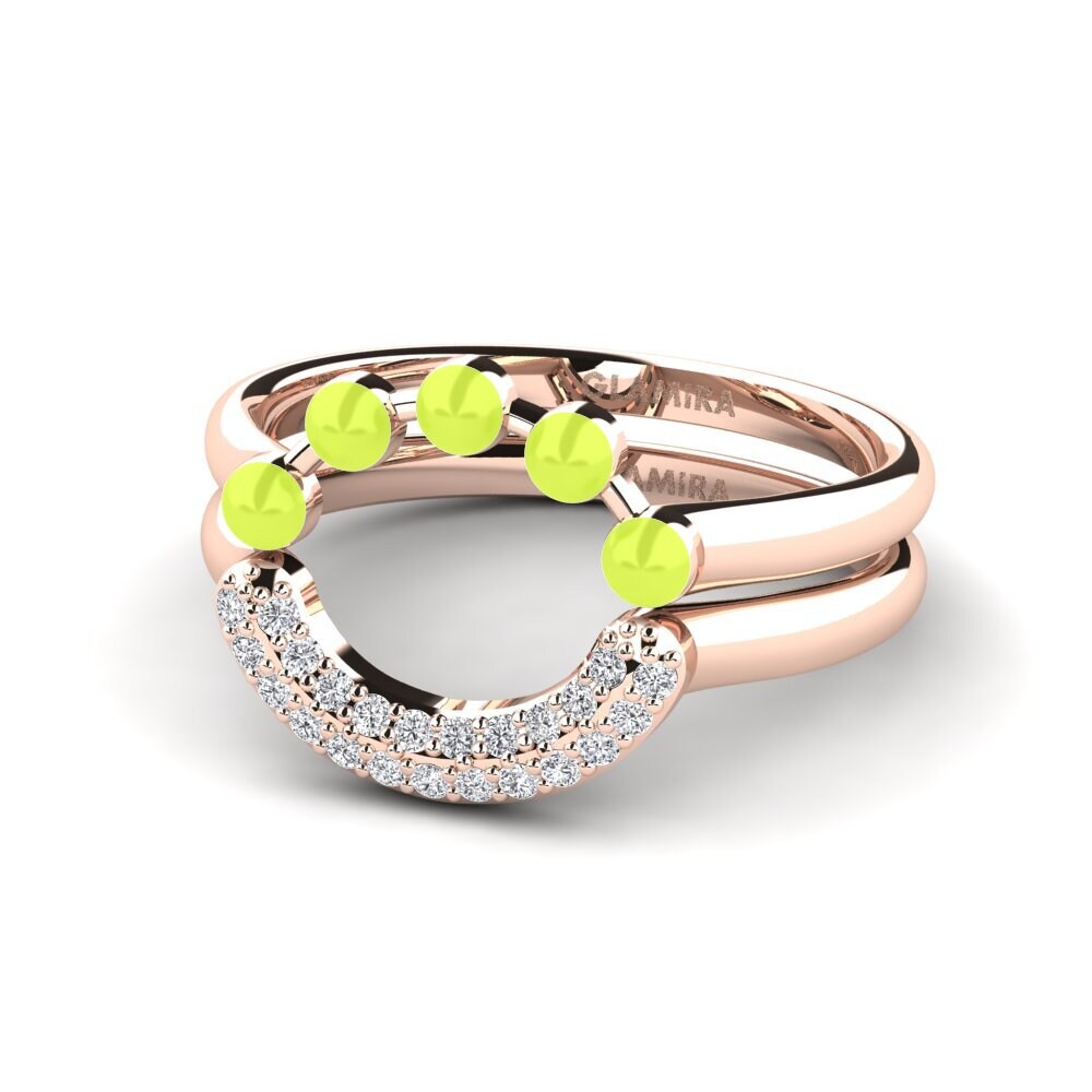 Rotgold 585 Stapelbarer Ring Koffer J