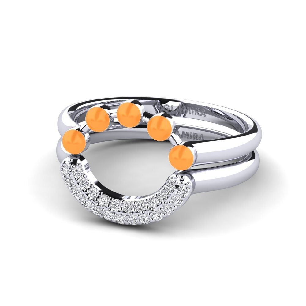 14ct White Gold Stackable Ring Koffer J