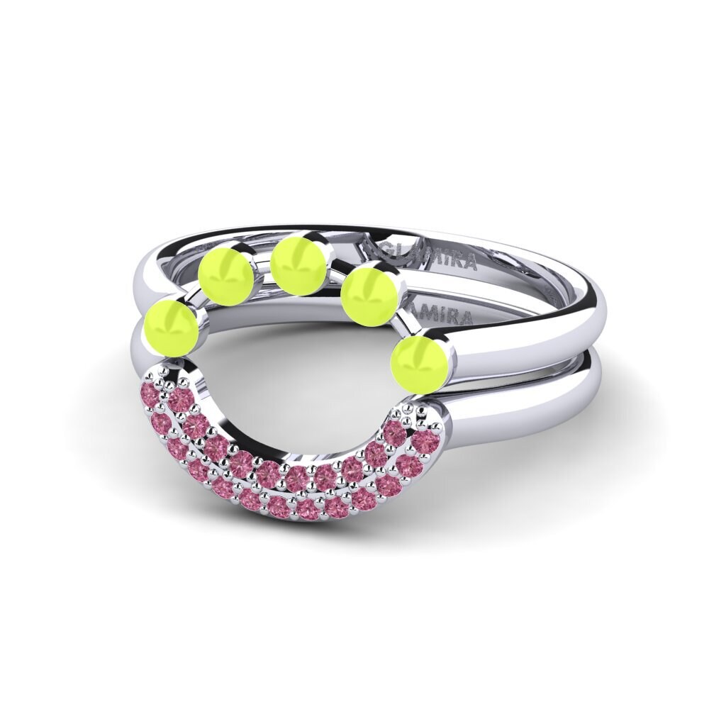 Granate Rhodolite Anillo apilable Koffer J