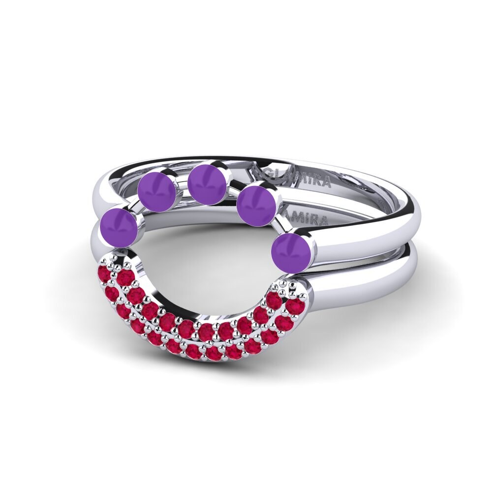 Rubí Anillo apilable Koffer J