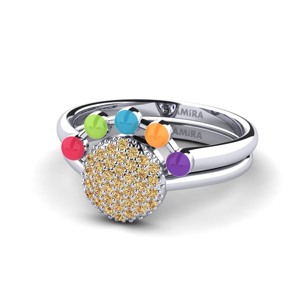 Brown Diamond Stackable Ring Koffer K