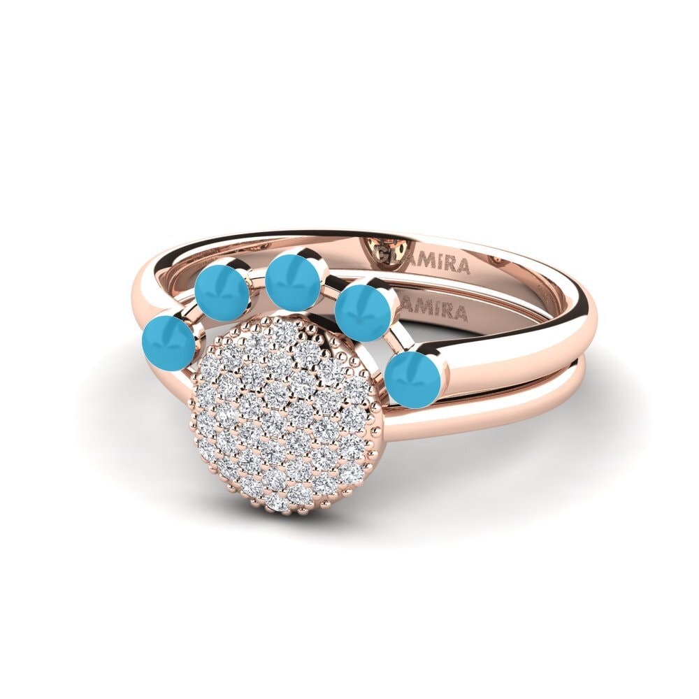 14ct Rose Gold Stackable Ring Koffer K